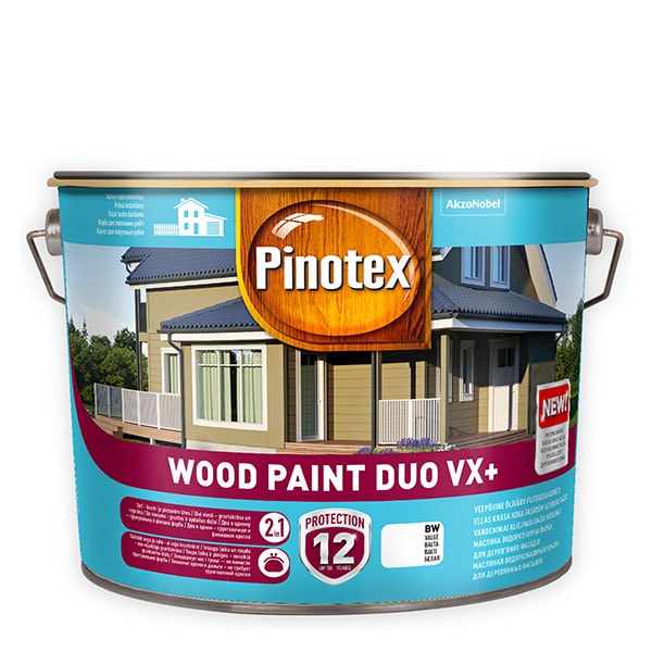 PINOTEX Wood Paint Duo VX+  - balts BW 10l
