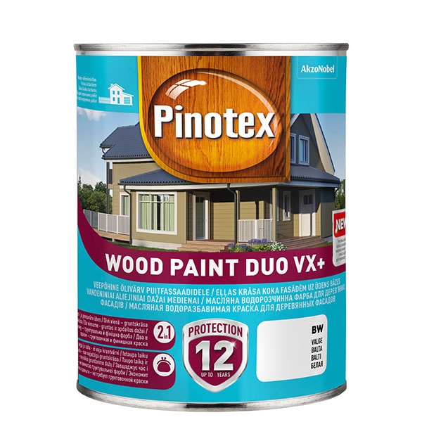 PINOTEX Wood Paint Duo VX+  - balts BW 1l
