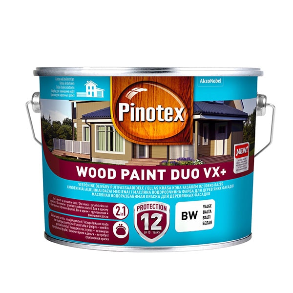 PINOTEX Wood Paint Duo VX+  - balts BW 2.5l