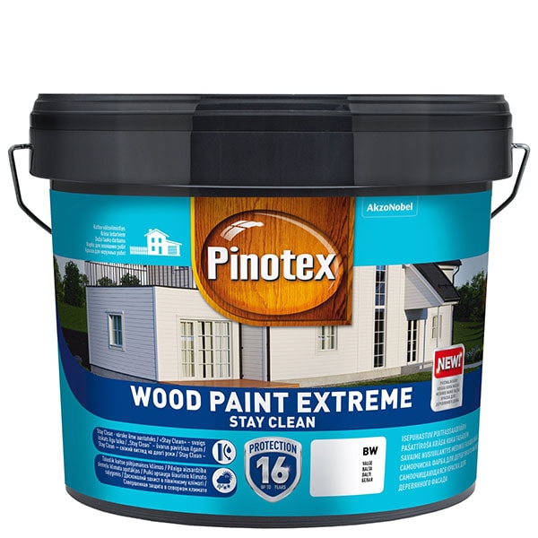 PINOTEX Wood Paint Extreme - balts, tonējams BW 10l