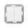 Dubultais pārslēdzis balts Vilma SL250 P6+610-020-02 z/a