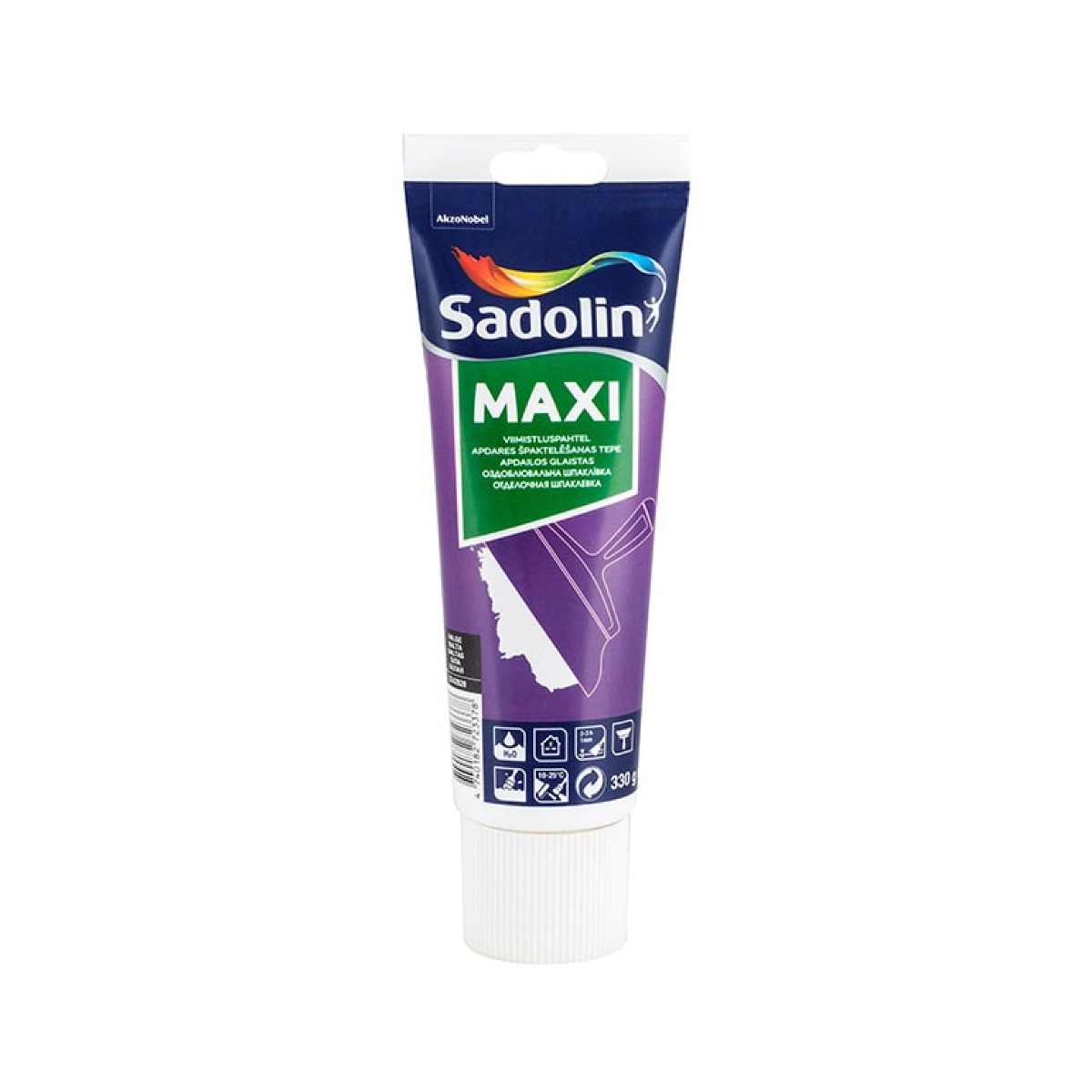 Sadolin Maxi smalkgraudaina špaktelēšanas tepe, balta, 0.33L