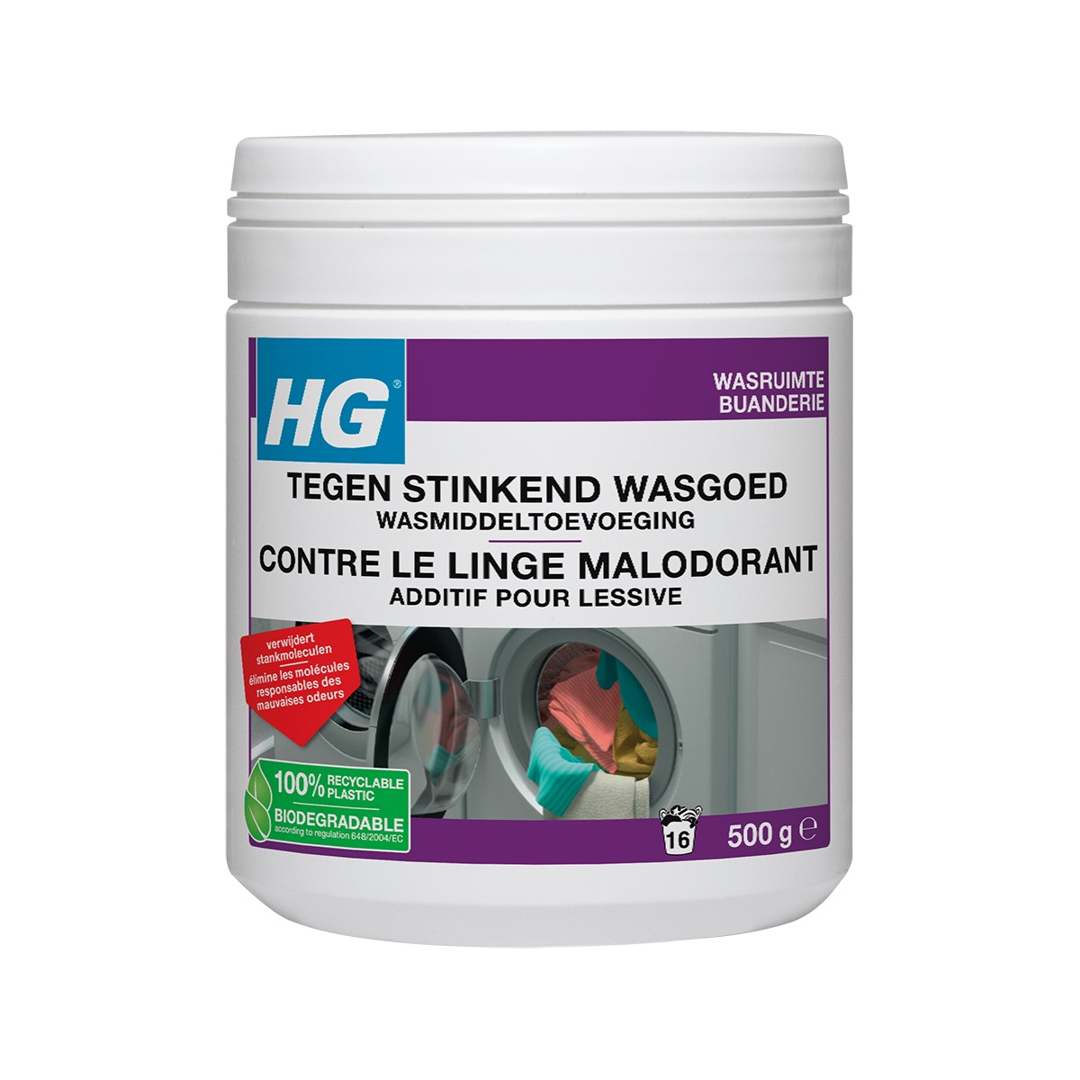HG Средство для удаления неприятных запахов с белья 0.5kg
