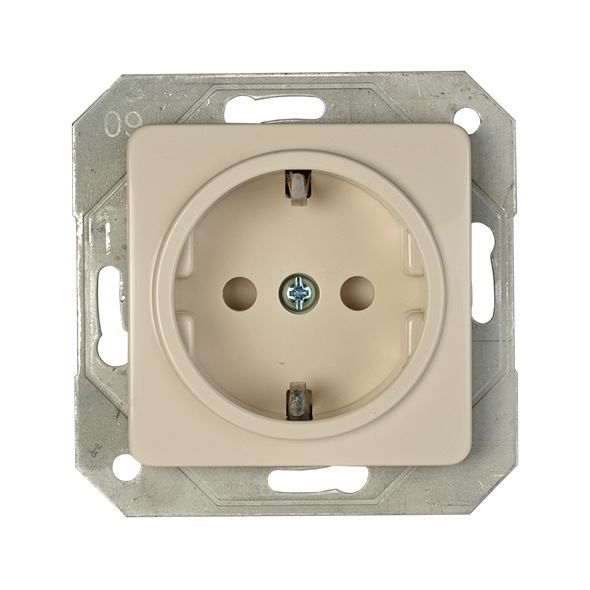 Kontaktrozete ar zemējumu  ziloņkaula krāsā Vilma SL250 RP16-002-02 