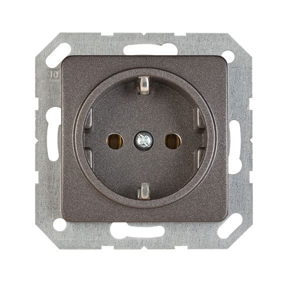Kontaktrozete ar zemējumu  antracīta krāsā Vilma SL250 RP16-002-02 