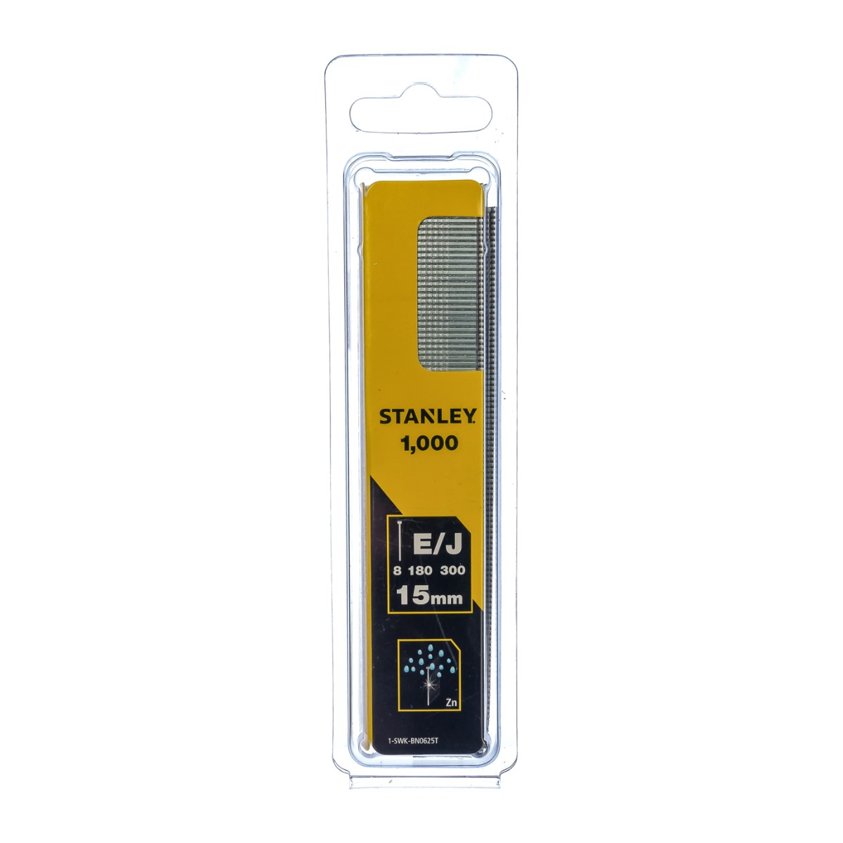 Stanley Гвозди 8/300/E/тип J , 15mm, 1-SWK-BN0625T (1000 шт.)
