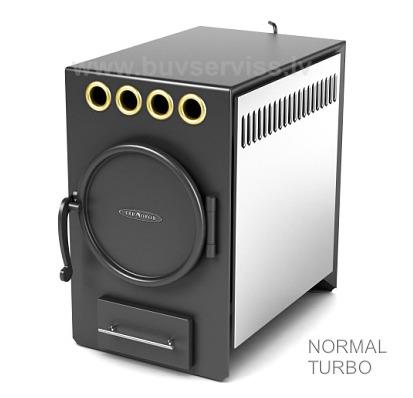 TERMOFOR ar malku kurināmā krāsns NORMAL-2 Turbo (ar konvekt.caurulēm, pelnu kasti un režģi; dūmvada izeja uz aizmuguri)