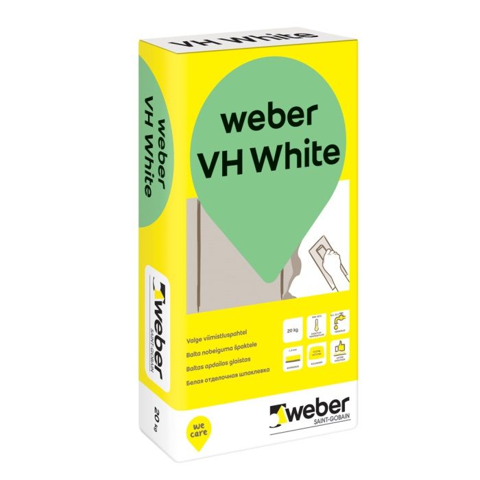 Weber VH Белая (ex Vetonit VH Белая) 20кг шпаклевка водостойкая