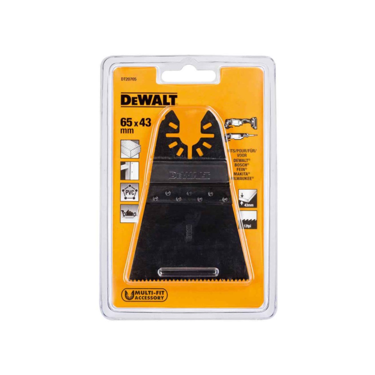 DeWalt Zāģēšanas asmens 66x43mm