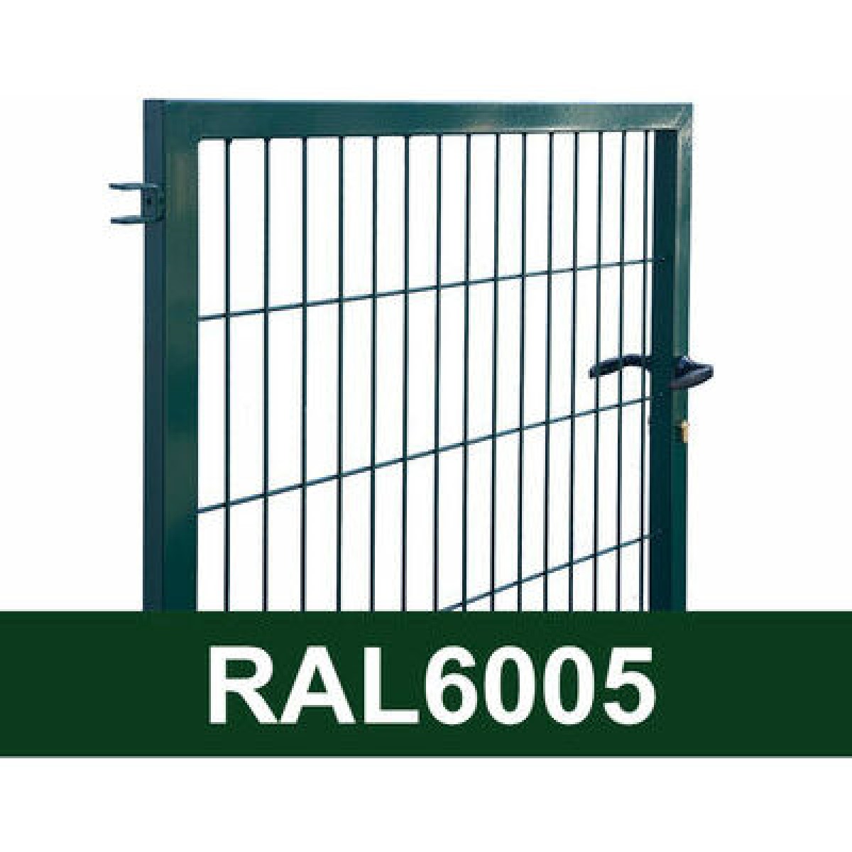 Vilmars Žoga Vienviru vārti ar kvadrātprofila stabiem, Zaļš, 1m platums