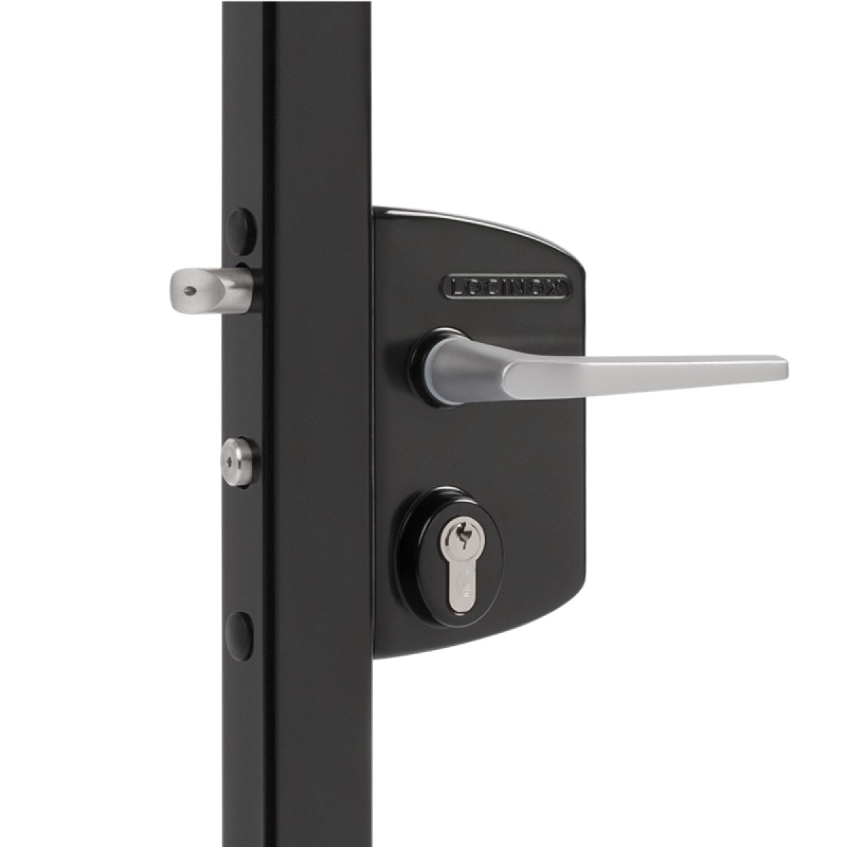 Locinox Vārtu industriālā slēdzene, melna