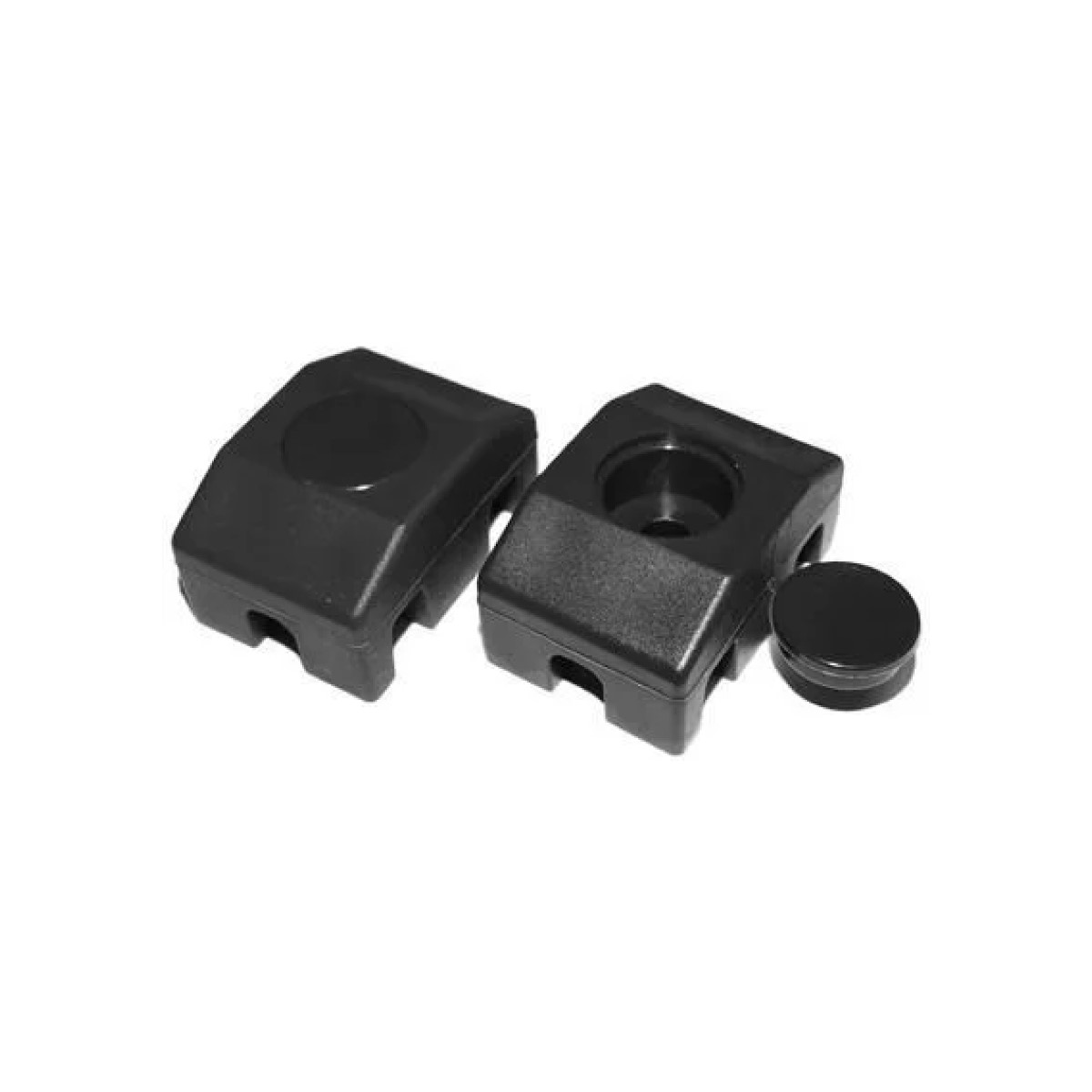 Vilmars Žogu paneļu stiprinājums 40x30mm/D6mm Melns