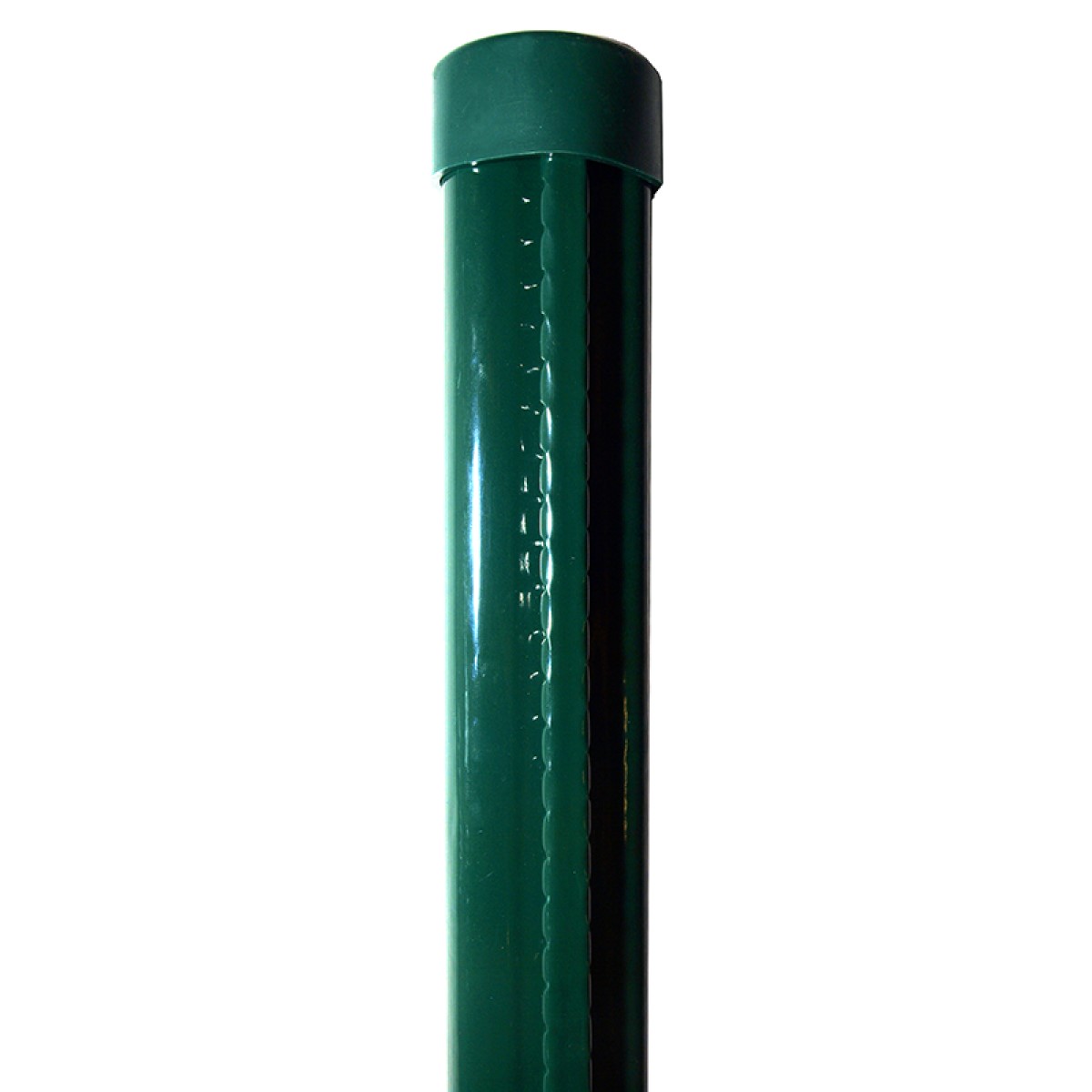 Vilmars Profilēts žoga stabs ar cepurīti Zaļš, D48mm
