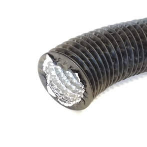 Europlast Воздуховод на проволочной основе Combyflex Ø125mm-1m, melns