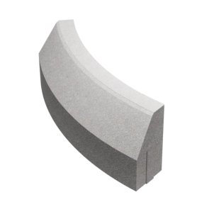 Stoneroc Rādiusa apmale R3, 150x290x800mm, pelēka