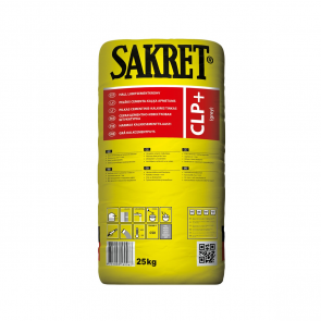 Sakret CLP+ Цементно-известковая штукатурка, серая , 25kg