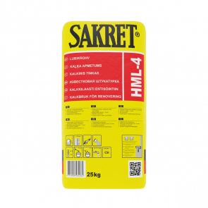 Sakret HML-4 Известковая штукатурка для старинных зданий , 25kg
