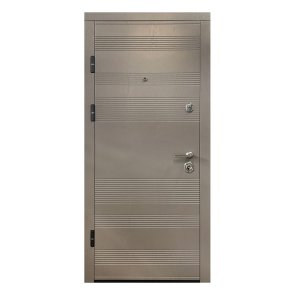 Luīze Metāla ārdurvis ar kārbu, slēdzeni un eņģēm, bēšas, 960x2050mm, kreisās