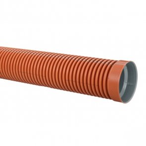 Uponor Infra Ultra Double Ārējās kanalizācijas caurule ar uzmavu, SN8, DN200mm, 6m