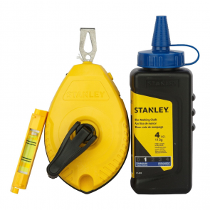 Stanley Набор для разметки (Aukla 30m, zils krīta pulveris 115g) 0-47-443