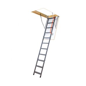 Fakro Bēniņu kāpnes ar metāla pakāpieniem, trīsdaļīgas LMK, 305cm, 60x130cm