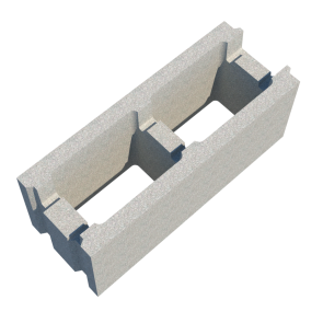 Stoneroc BOND BEAM M5 190 Dobtie betona bloki, 190x190x488mm, 1.268m3