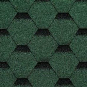 Mida Rock Hexagonal Bitumena šindelis 3m2 Zaļš