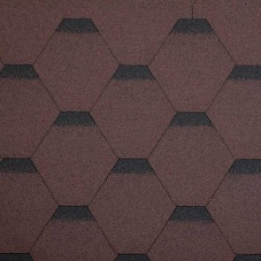 Mida Rock Hexagonal Битумная черепица 3 м2 Brūns