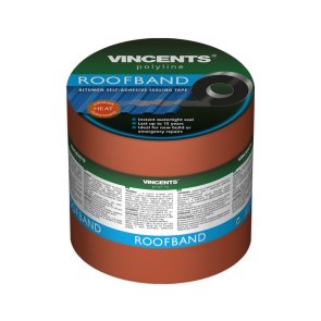 Vincents Polyline Roofband Bitumena blīvējoša lente Brūna 7,5cm x 3m