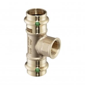 Viega Sanpress Тройник, внутренняя резьба , 15mm x 1/2 collas x 15mm