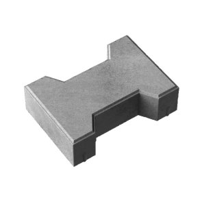 Stoneroc Niidirull 100 bruģis, 195x160x100mm, pelēks, 7.4m2 (palete)