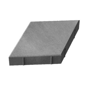 Stoneroc Romb 60 bruģis, 200x200x60mm, pelēks, 8.7m2 (palete)