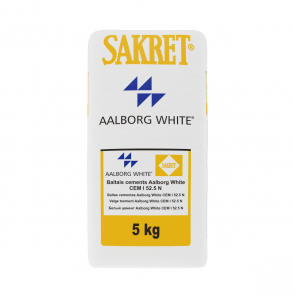 Sakret Aalborg White белый цемент CEM I 52,5R , 5kg