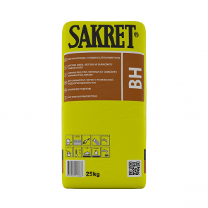 Sakret BH Betons/klons ar samazinātu ūdens uzsūci, C35, 25kg