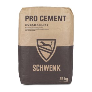 Schwenk CEM II/A-LL 42,5R Super+ Цемент Schwenk CEM II/A-LL 42,5R (M500) Super+ Cement, 35kg