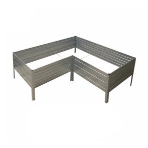 Baumera Klasika Garden L - Veida Paaugstinātā dārza dobe, 150x150x30cm, cinkota