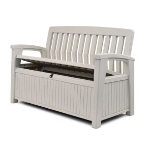 Keter Patio Садовая скамейка – ящик для вещей 227 л, белый