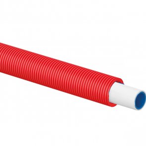 Uponor Uni Pipe PLUS Daudzslāņu caurule gofrā 20x2.25mm - 28/23mm, sarkana