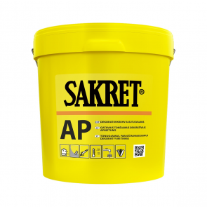 Sakret AP Готовая к применению декоративная штукатурка, тонируемая (творожок) 2mm, 25kg