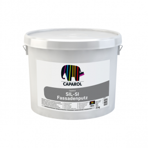 Caparol SIL-SI FassadenPutz Готовая декоративная силиконово-силикатная штукатурка (творожок) Caparol SIL-SI FassadenPutz K15 Gatavais dekoratīvais silikona-silikāta apmetums (biezpiens) 1.5mm, 25kg