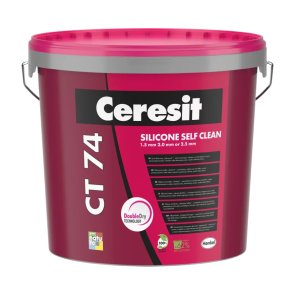Ceresit CT 74 Silicone self clean Pašattīrošs silikona apmetums (akmentiņš) 1.5mm, 25kg