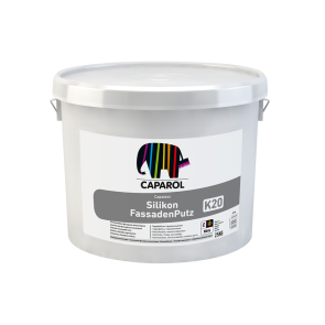 Caparol Capatect Silikon Fassadenputz Силиконовая декоративная штукатурка (творожок) Caparol Capatect Silikon Fassadenputz K15 Silikona dekoratīvais apmetums (biezpiens) 1.5mm, 25kg