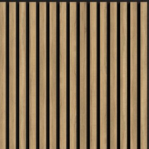 ILLI Marcato Акустическая стенная панель, фанерованная, чёрный фетр , 600x2420x18mm, ozols