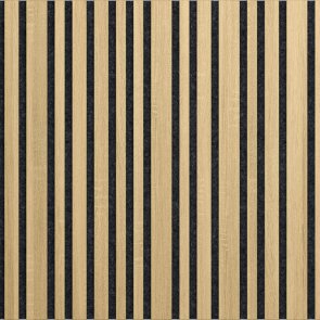 ILLI Tremolo Akustiskais sienas panelis, finierēts, melns filcs, 600x600x18mm, ozols