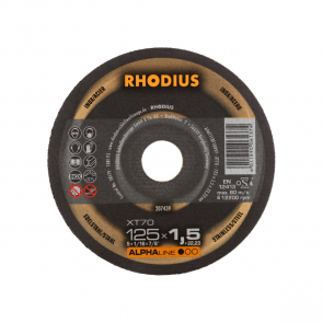 Rhodius griezējdisks metālam XT70, 125x1.5x22.2mm