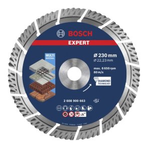 Bosch EXPERT Multi Material Dimanta griezējdisks, lielām leņķa slīpmašīnām, 230x22.23mm, 2608900663