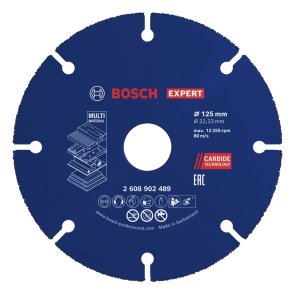 Bosch EXPERT Multi Material Karbīda griezējdisks, 125x22.23mm, 2608902489