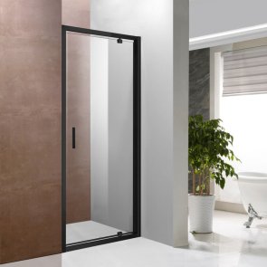 Vento Napoli Душевая дверь, чёрный профиль, прозрачное стекло Easy clean , 90x195cm