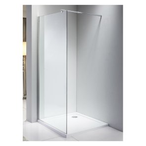 Vento Napoli Душевая стенка, хромированный профиль, прозрачное стекло Easy clean , 90x195cm