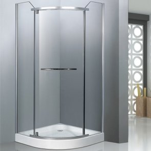 Vento Umbria Душевая кабина без поддона, хромированный профиль, прозрачное стекло Easy clean , 90x90x195cm